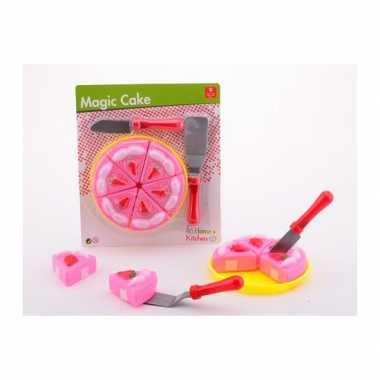Kinder speelgoed taart roze