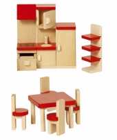 Speelgoed houten keuken meubeltjes poppenhuis